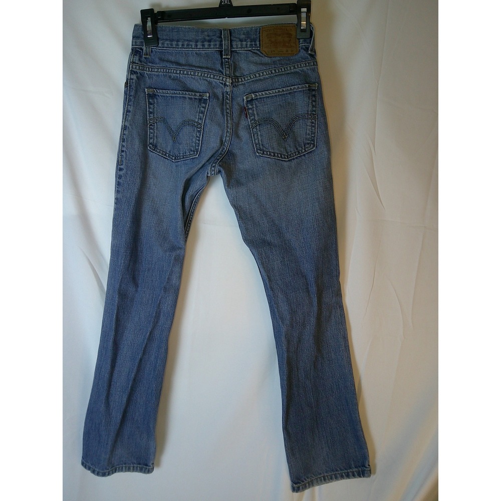 Levis 511 Skinny Jeans Boys Size 14 Regular Blue Medium Wash Denim 27x27 Pants - Picture 2 of 4